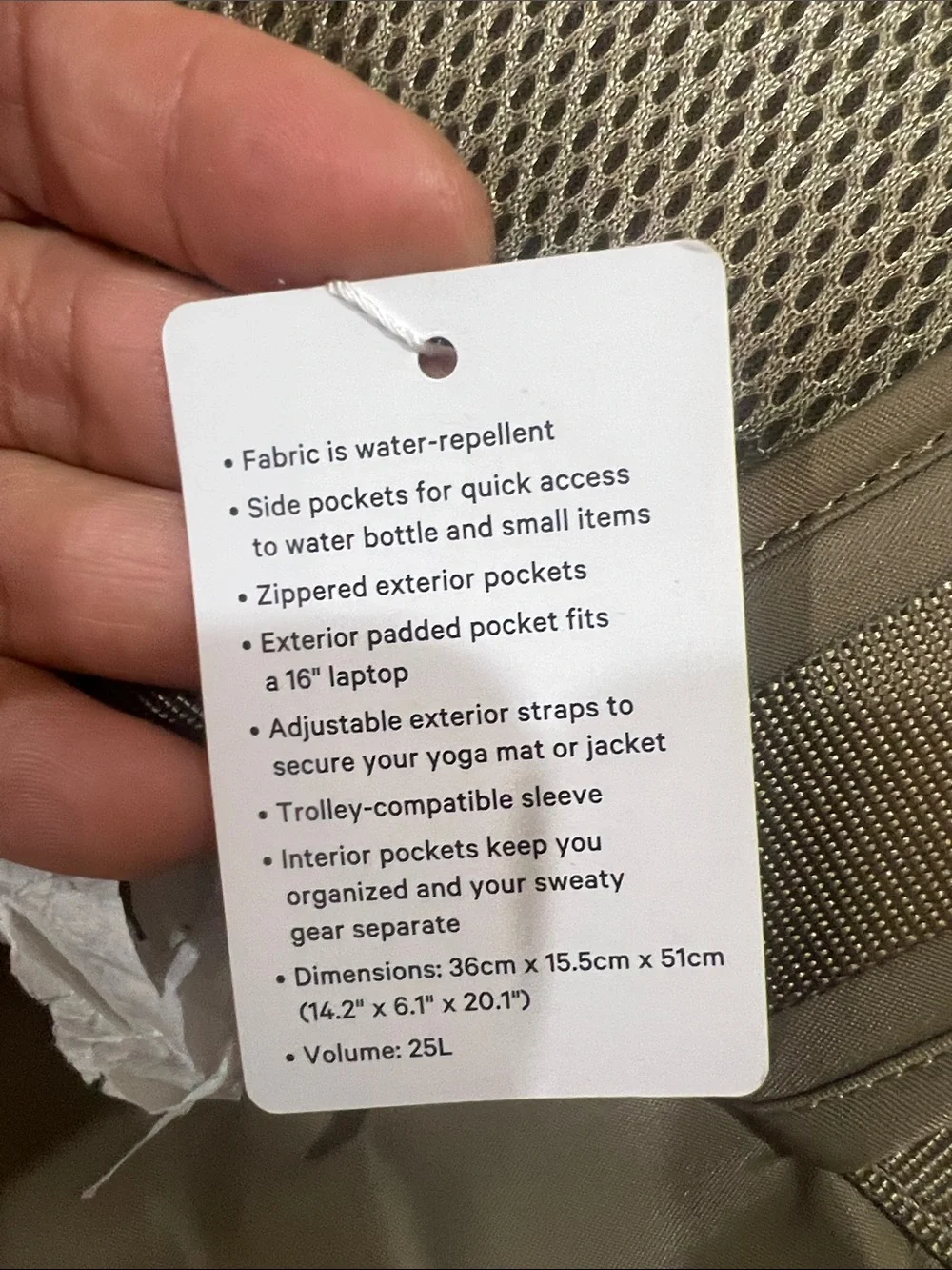 lululemon athletica Wanderlust Backpack Color:FANB/SLVR.25L